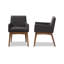 Chaise avec accoudoirs rembourrée Klimek-142075648