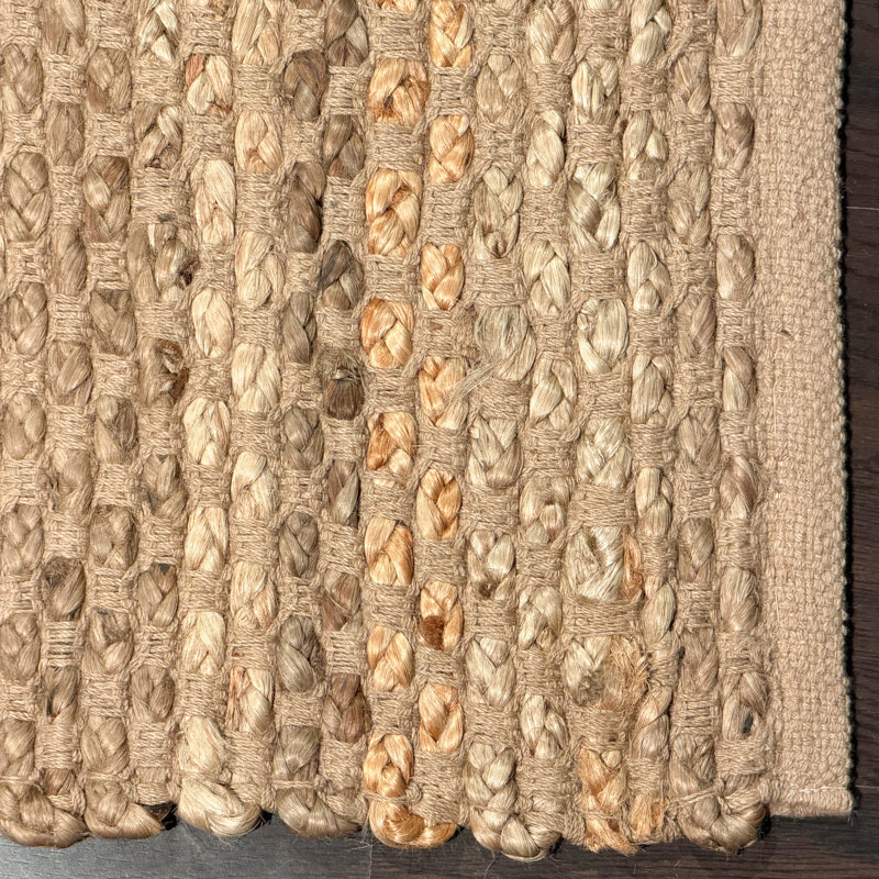 Tapis en jute, Jute naturel / beige, Rectangulaire 8 pi x 10 pi