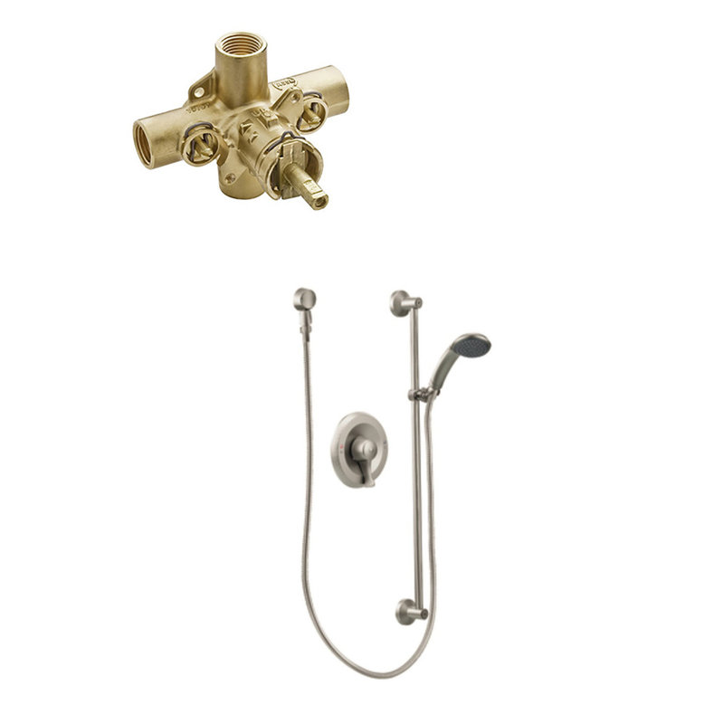Shower Faucet with Rough-in Valve and Posi-Temp