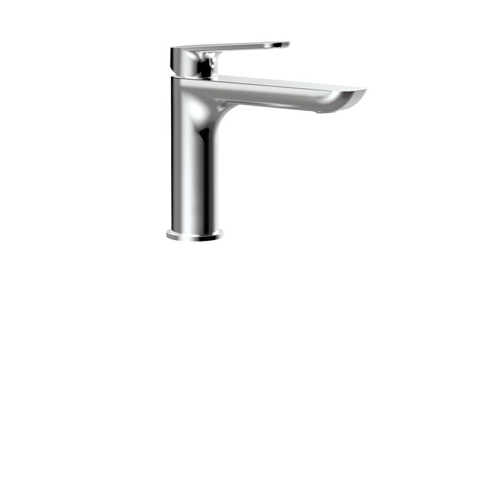 Robinet de lavabo monotrou, drain inclus, Chrome poli