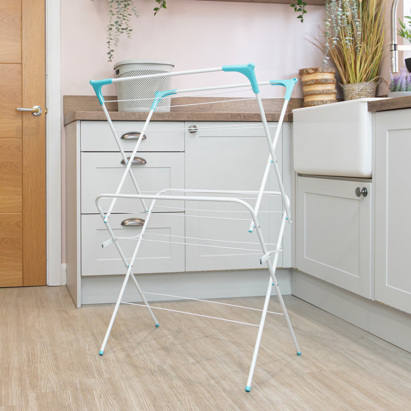 JVL Over Door Radiator Clothes Drying Airer-6M, White, Pack of 2