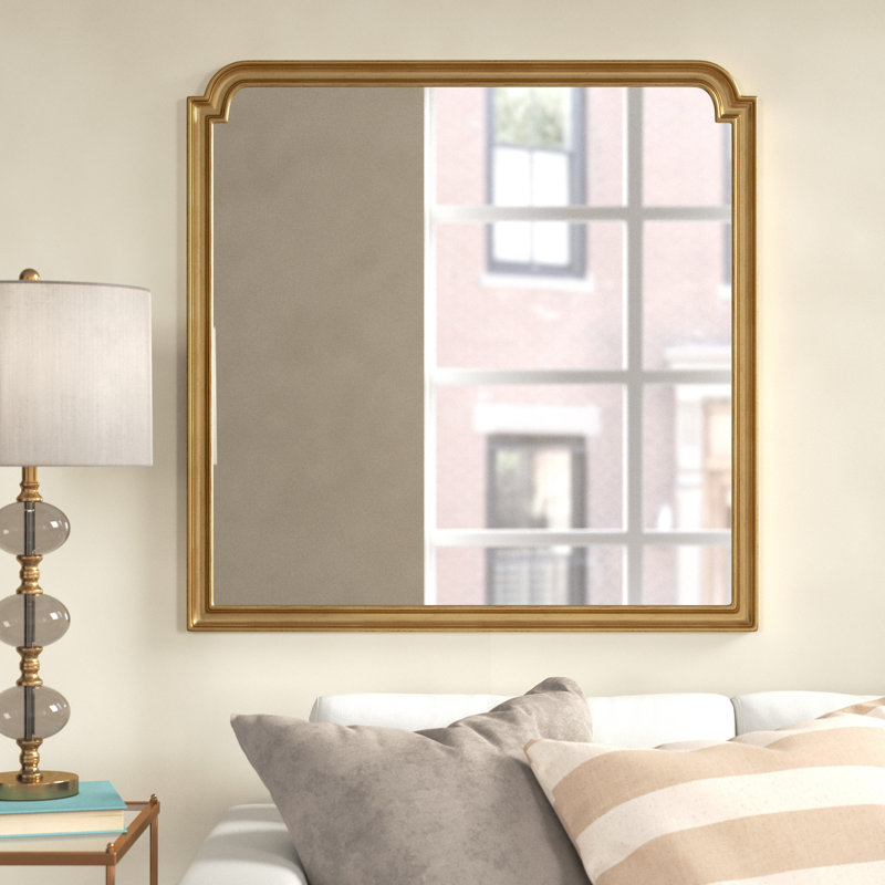 Toriane Wood Rectangle Wall Mirror
