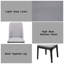 Ensemble de 2 chaises d'appoint Madan