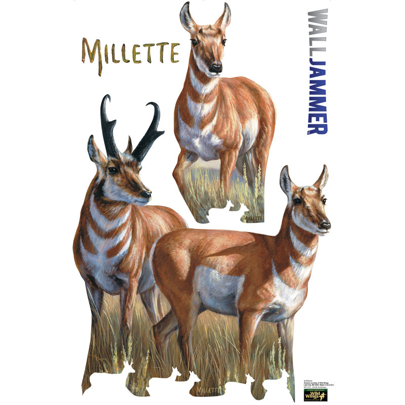 24 x 36 Inch Antelope Vinyl Wall Decal
