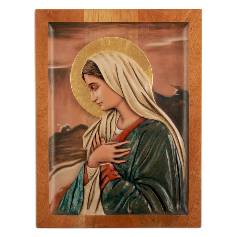Décoration murale en bois Sweet Christian Mary