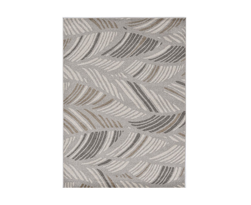 Tapis botanique tropical gris 3 pi x 5 pi