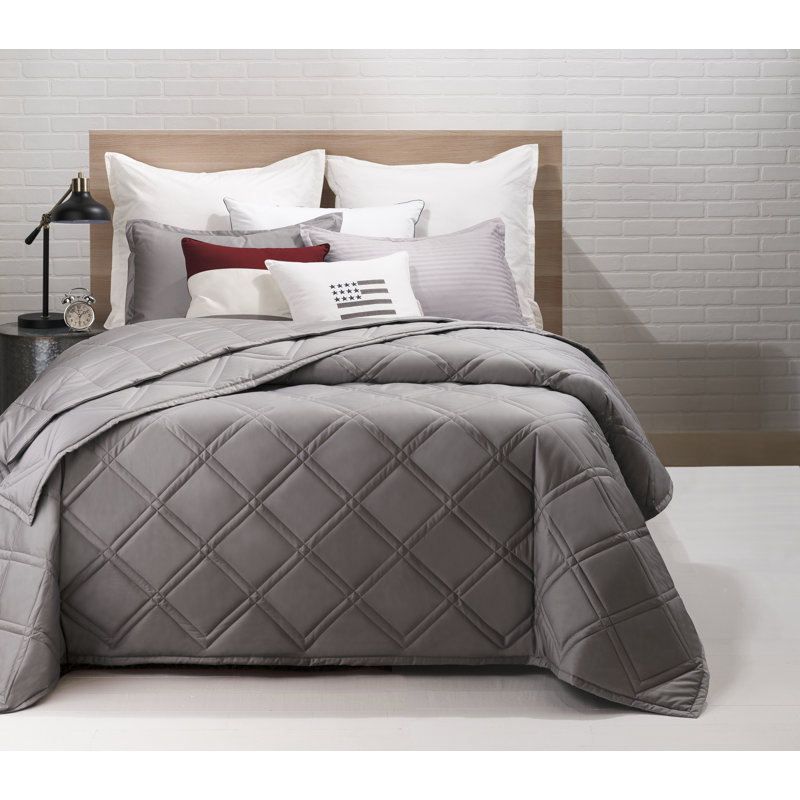 Housse et insert de coussin carré en coton, Blanc