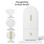 Armoire garde-manger arquée en bois de 72 po de hauteur, armoire de rangement avec tablettes réglables, supports de porte et tiroir caché (blanc)-435181616