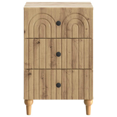 43cm W Manufactured Wood Bedside Table
