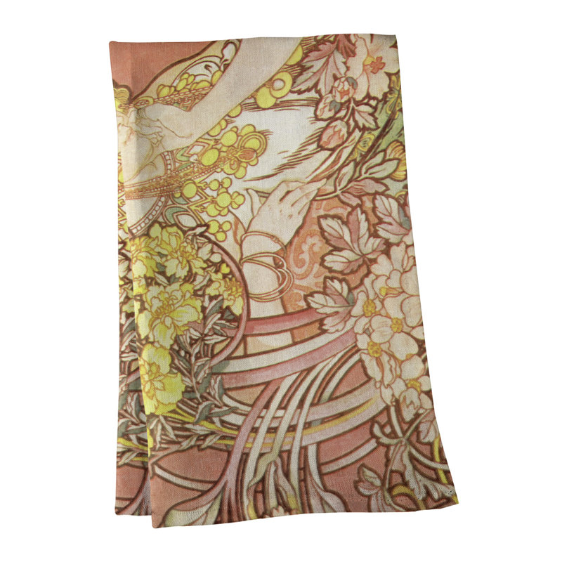 Tea Towel Kitchen Towel, Poly Twill, Orange