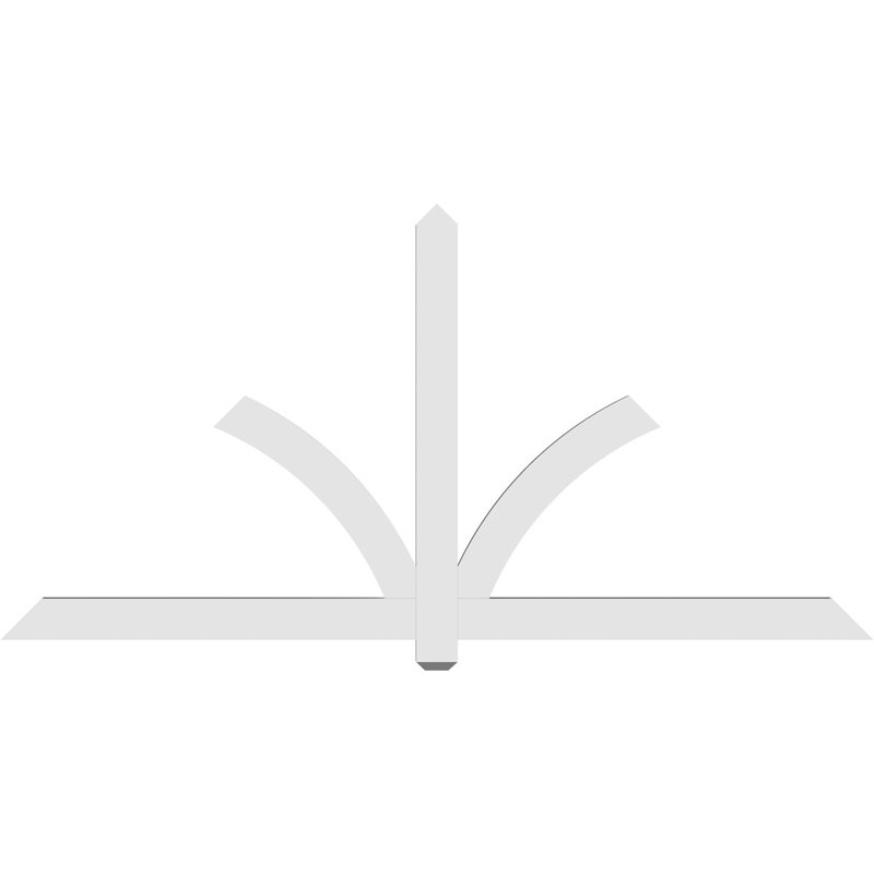 Support pour pignon en PVC Redmond, H 42 po x l 84 po (pas: 12/12), P 2 po x F 4 po
