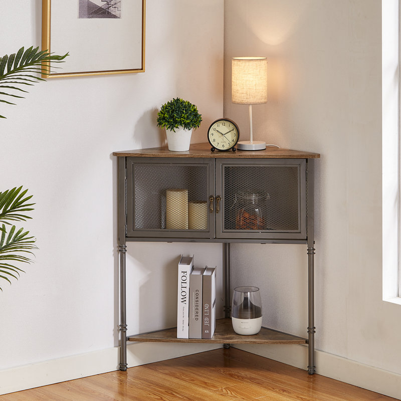Geir Accent Cabinet, Brown/Gray
