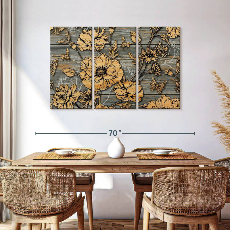 Harnek Rustic Floral, 36" H x 57" W