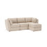 Canapé modulaire rembourré avec repose-pieds 4 pièces Caldwell