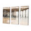 Ensemble de salon Minimalisme, jetée beige Horizon I - Coastal Pier-107754551-107754548