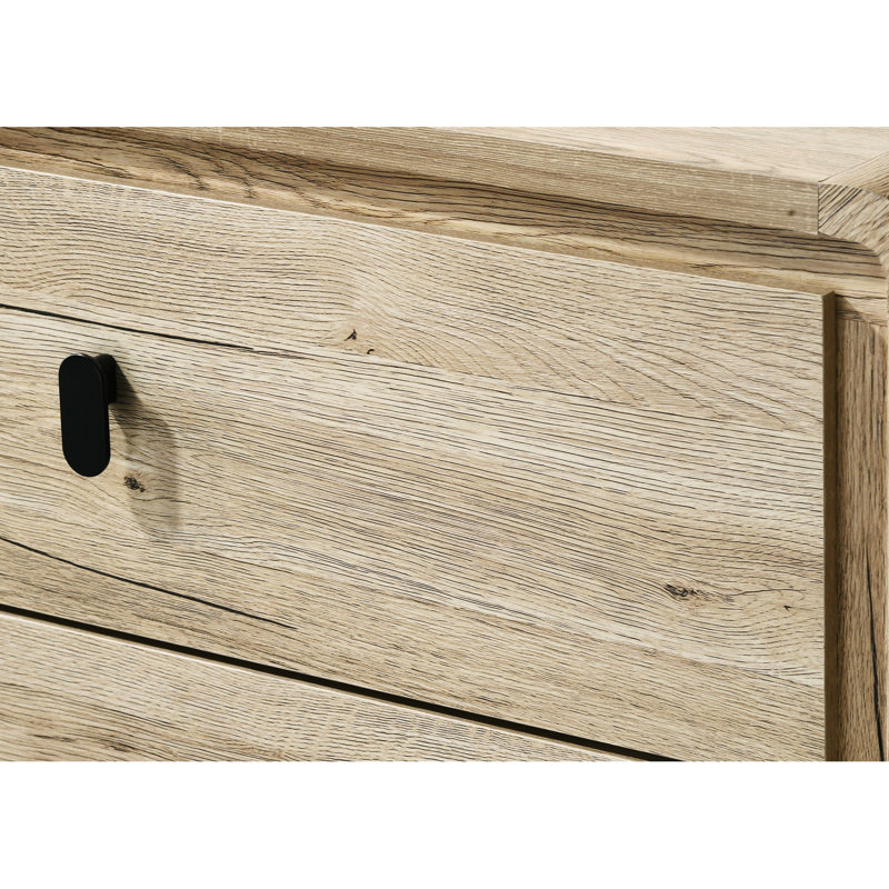 Table de chevet beige moderne Mid-Century à deux tiroirs, fabrication en bois, profondeur de 24,8 po, couleur contemporaine, pour chambre à coucher