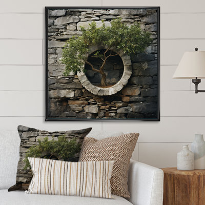 " Minimalism Bonsai In Wreath "