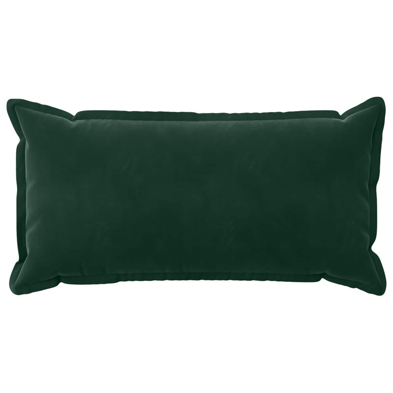 Pink Cushion Cover, Dark Green, Rectangle 40cm H x 70cm W