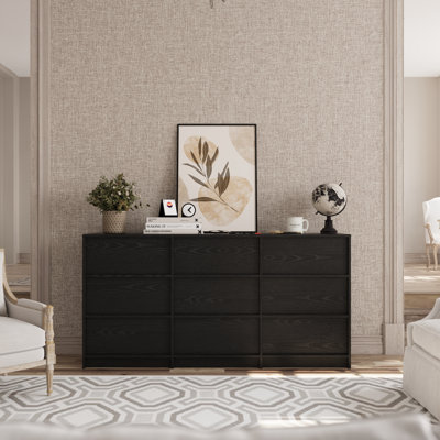 63"-dresser For Bedroom With 9 Drawers