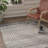 Lashavia Machine Woven Ivory/Dark Charcoal Area Rug-965598258