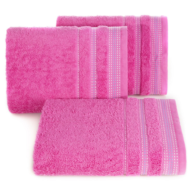 Itzael Midweight Jacquard Hand Towel, Sweet Pink