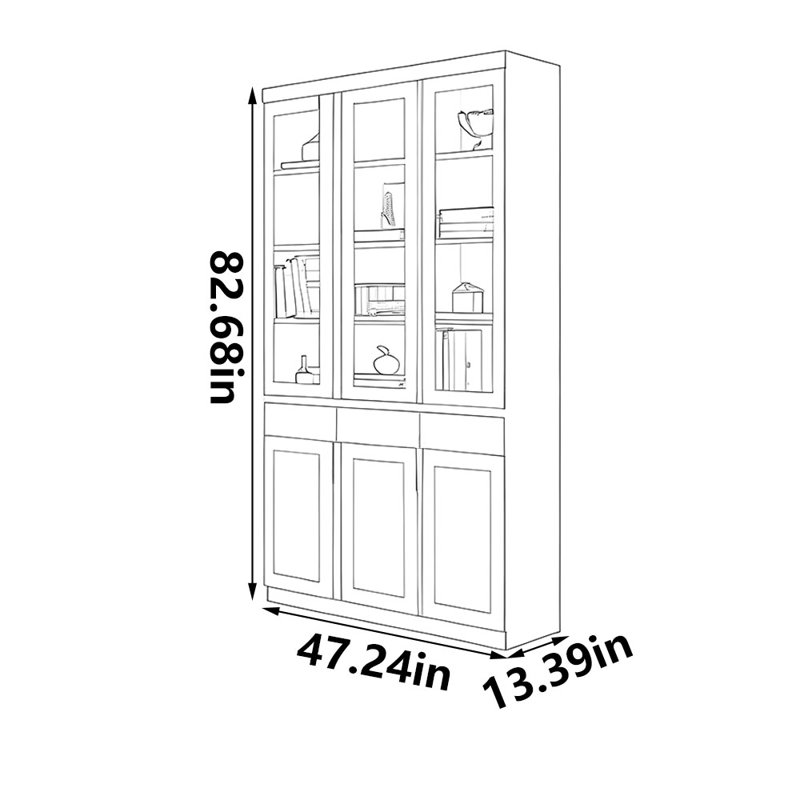 Classic high quality bookcase