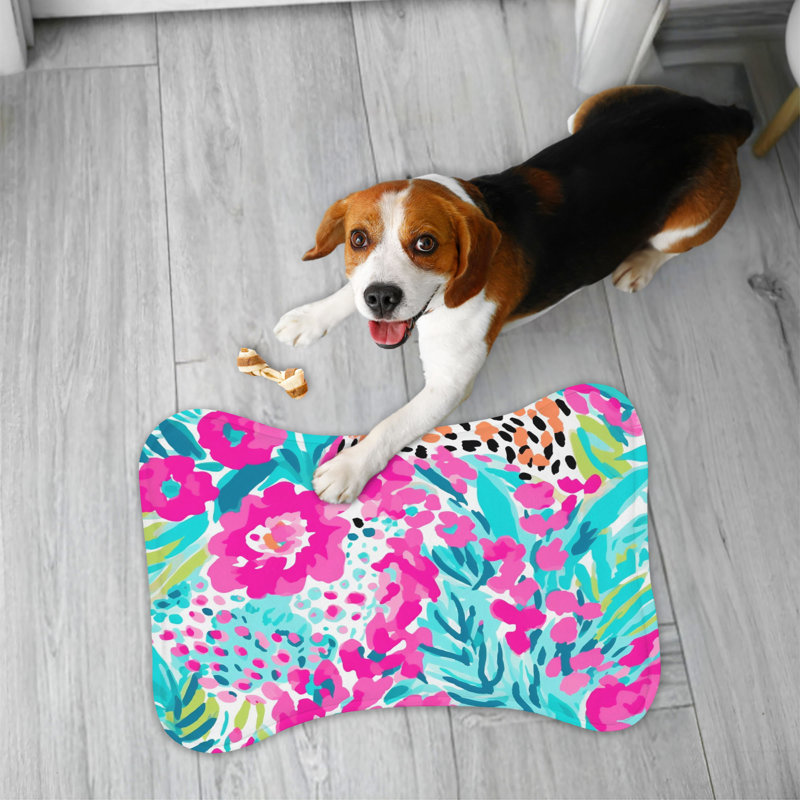 Trendy Leopard Designs - Tapis d'alimentation en os 1 pièce