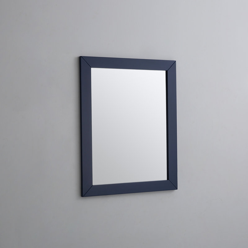 Miroir rectangulaire en bois bleu 36 "x 30" Eviva Acclaim, 30 po x 24 po