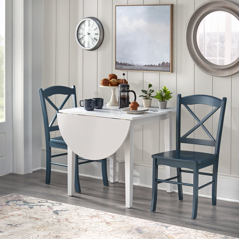 Castellon 3-Piece Breakfast Nook Dining Set, Midnight Blue
