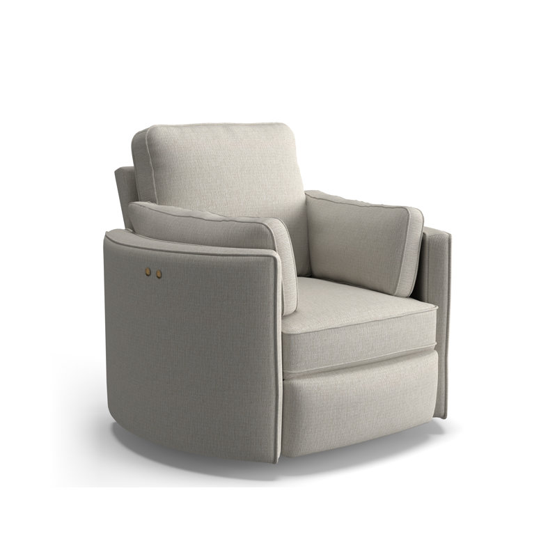Fauteuil inclinable Vedika, Chenille Radical Performance Craie, Alimentation