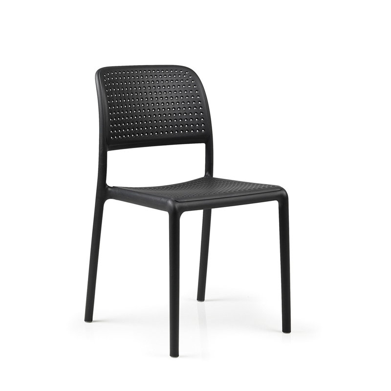 Swarthofthi Patio Dining Side Chair with Cushion, Antracite
