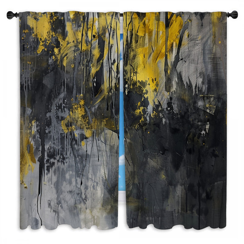 Paire de rideaux obscurcissant en polyester Michea, L 20 po x L 61 po