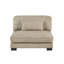 Canapé modulaire contemporain 5 pièces brun avec coussins confortables rembourrés en bois massif