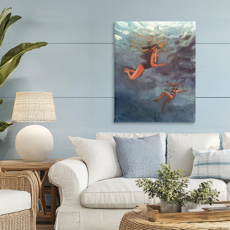 Underwater Summer's Dance Canvas, design par Victoria Barnes, H 30 po x l 24 po