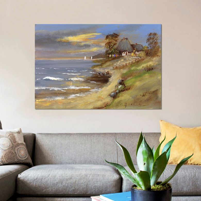 « view ii », impression sur toile, H 26 po x l 40 po x P 1,5 po, Pas de tapis, Toile tendue