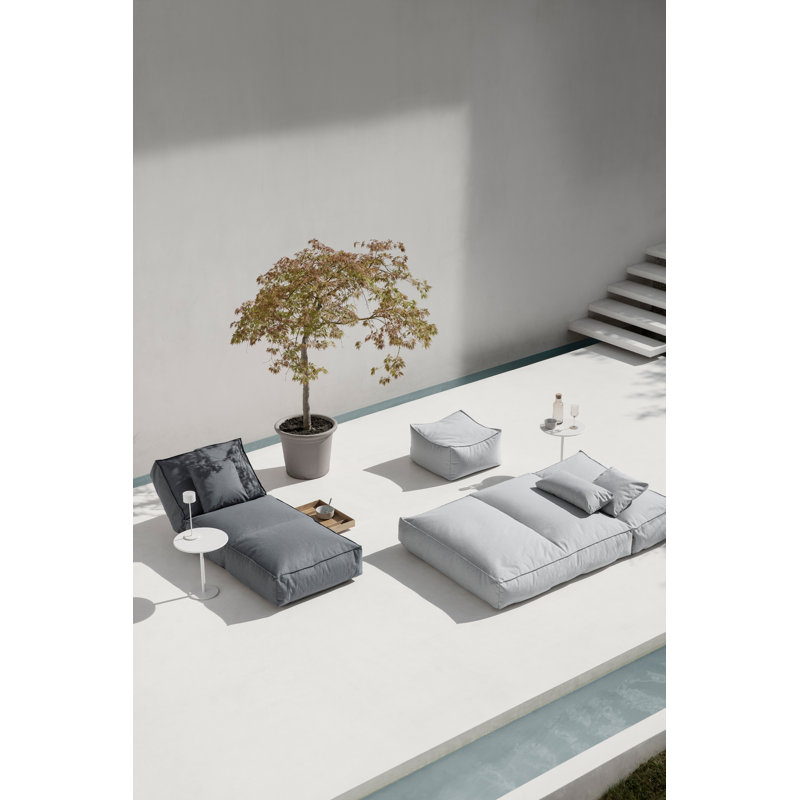 Stay Synthetic Indoor/Outdoor Pillow Cover & Insert, Square, 18"H x 18"W, Cloud