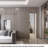 Silver Aluminum Single Door Barn Door Hardware Kit Standard Single