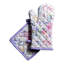 Maison d'Hermine Floral Love, manique et gant de cuisine 100 % coton - 19 x 33 cm et 20 x 20 cm