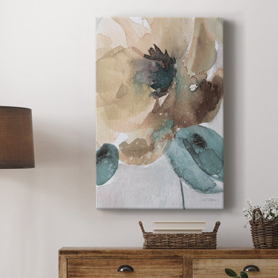 Watercolor Poppy II -Gallery Wrapped Cavas