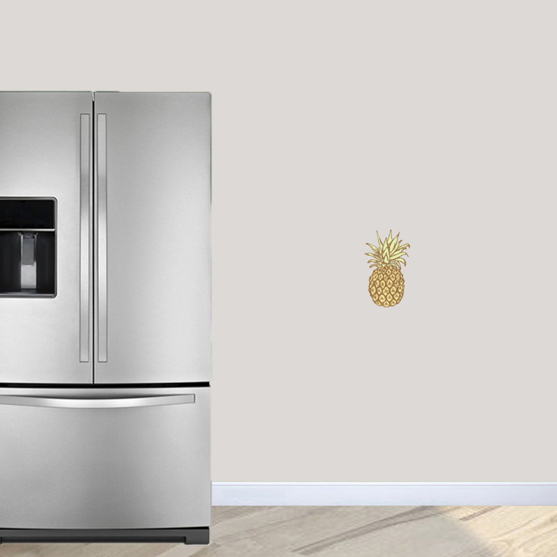 Décalcomanie murale ananas, H 12 po x l 7 po
