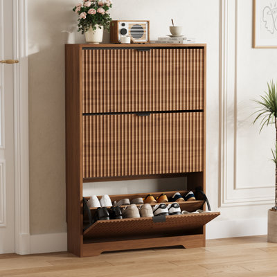 Wavy 3-Door Shoe Storage,