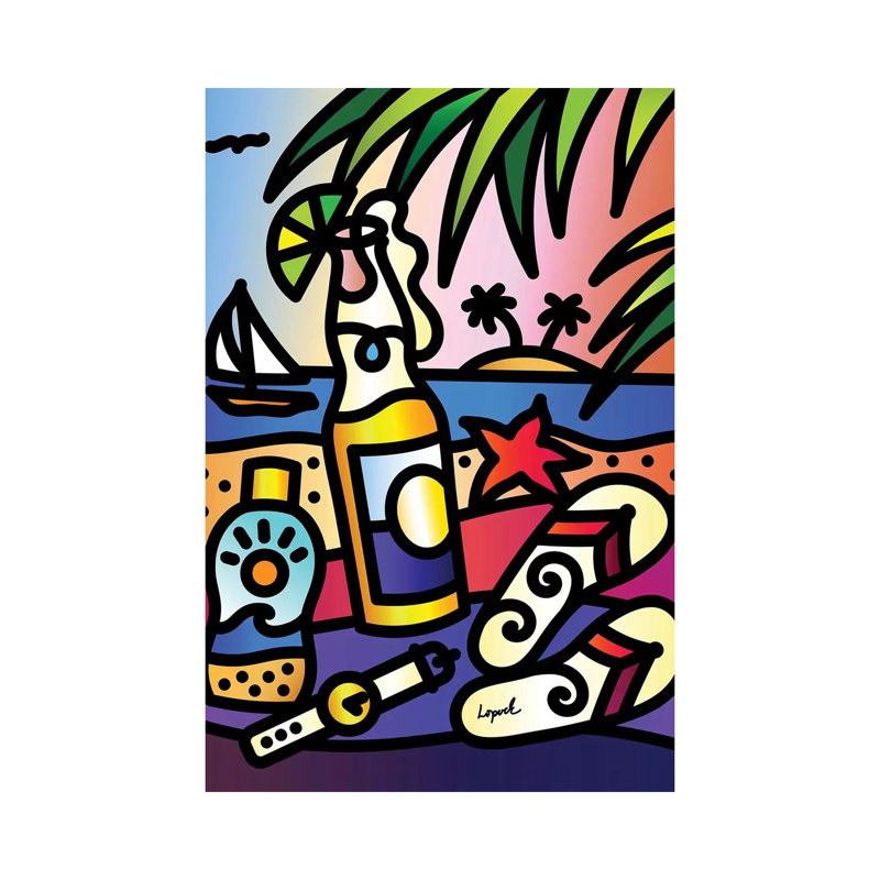 Beer Thirty by Lisa Lopuck - Wrapped Canvas Print, 20.32 cm H x 30.48 cm W
