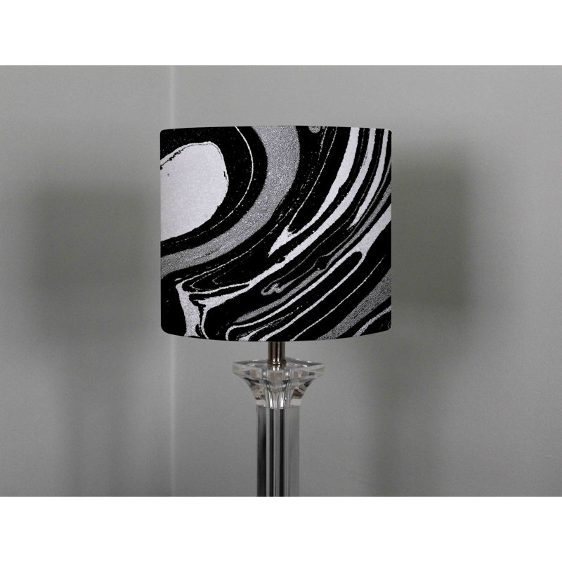 Cotton Drum Lamp Shade ( Uno ), 22cm H x 25cm W x 25cm D