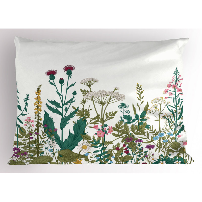 Spring Polyester Sham Set, Queen