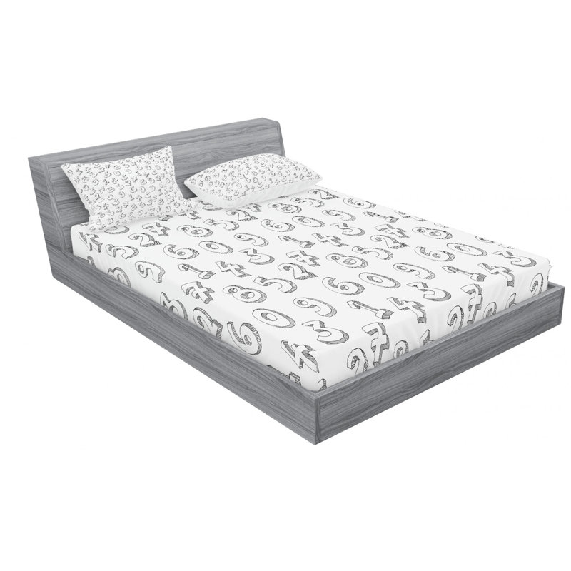 Microfiber Sheet Set, Full Sheet Set with Fitted Sheet