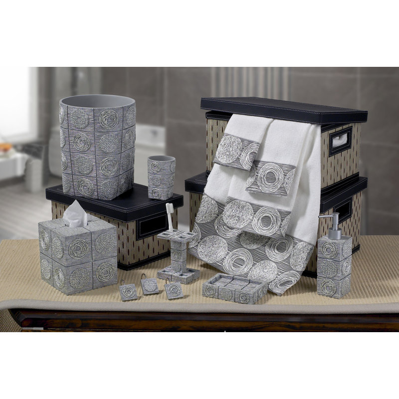 Silver Geometric Resin Rectangular Soap Plate