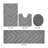 Hugo Premium 100% Cotton 2370 GSM 4-Piece Tufted Bath Rug Set with Non-Slip Spray Latex Backing, OEKO-TEX® Certified, Super Absorbent & Machine Washable, Gray-311752664-286268723