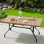 Table de patio pour l'extérieur avec trou pour parasol