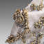 Silver On Calcite Crystal Cluster  Matrix From Bouismas Mine, Zagora, Morocco