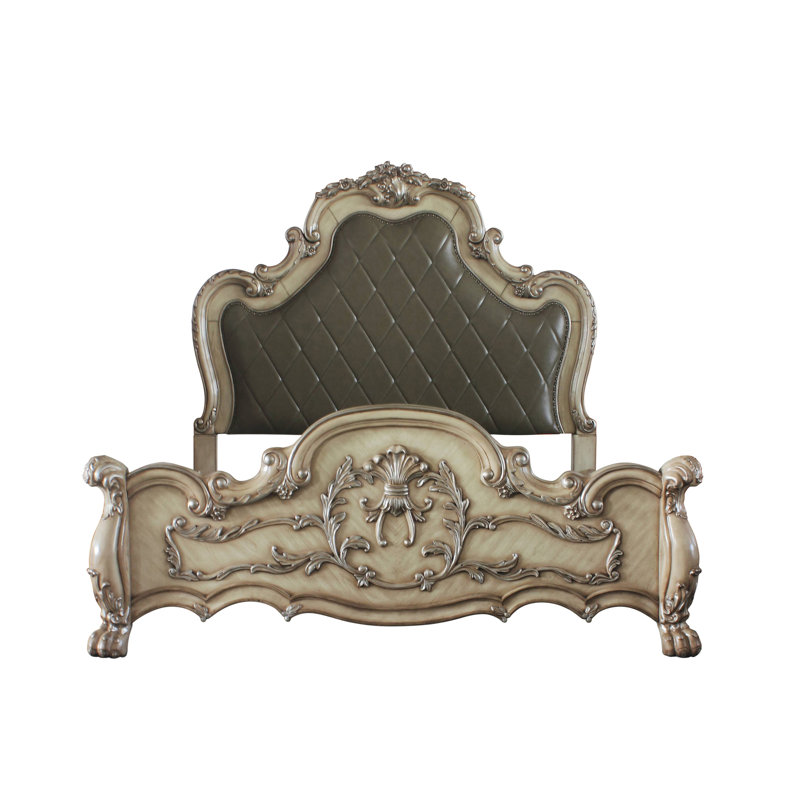 Adison Upholstered Faux Leather Bed, California King